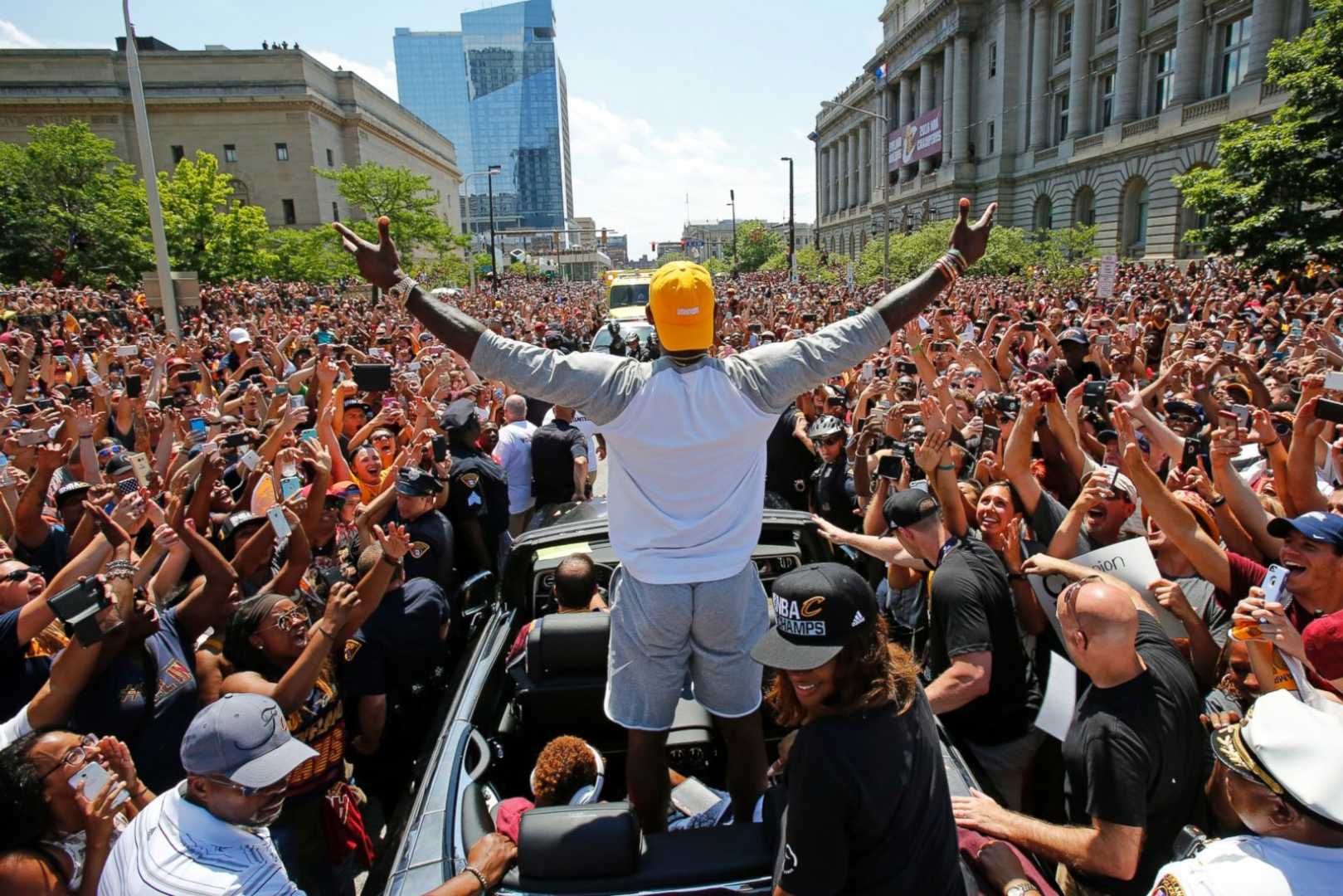 Cleveland Cavaliers Basketball Team Celebration