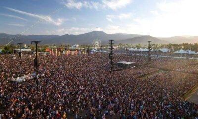 Coachella Music Festival Stage And Crowd