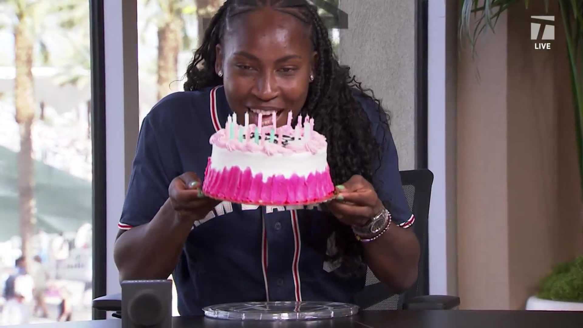 Coco Gauff Birthday Celebration Tennis