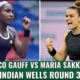 Coco Gauff Maria Sakkari Tennis Match Indian Wells