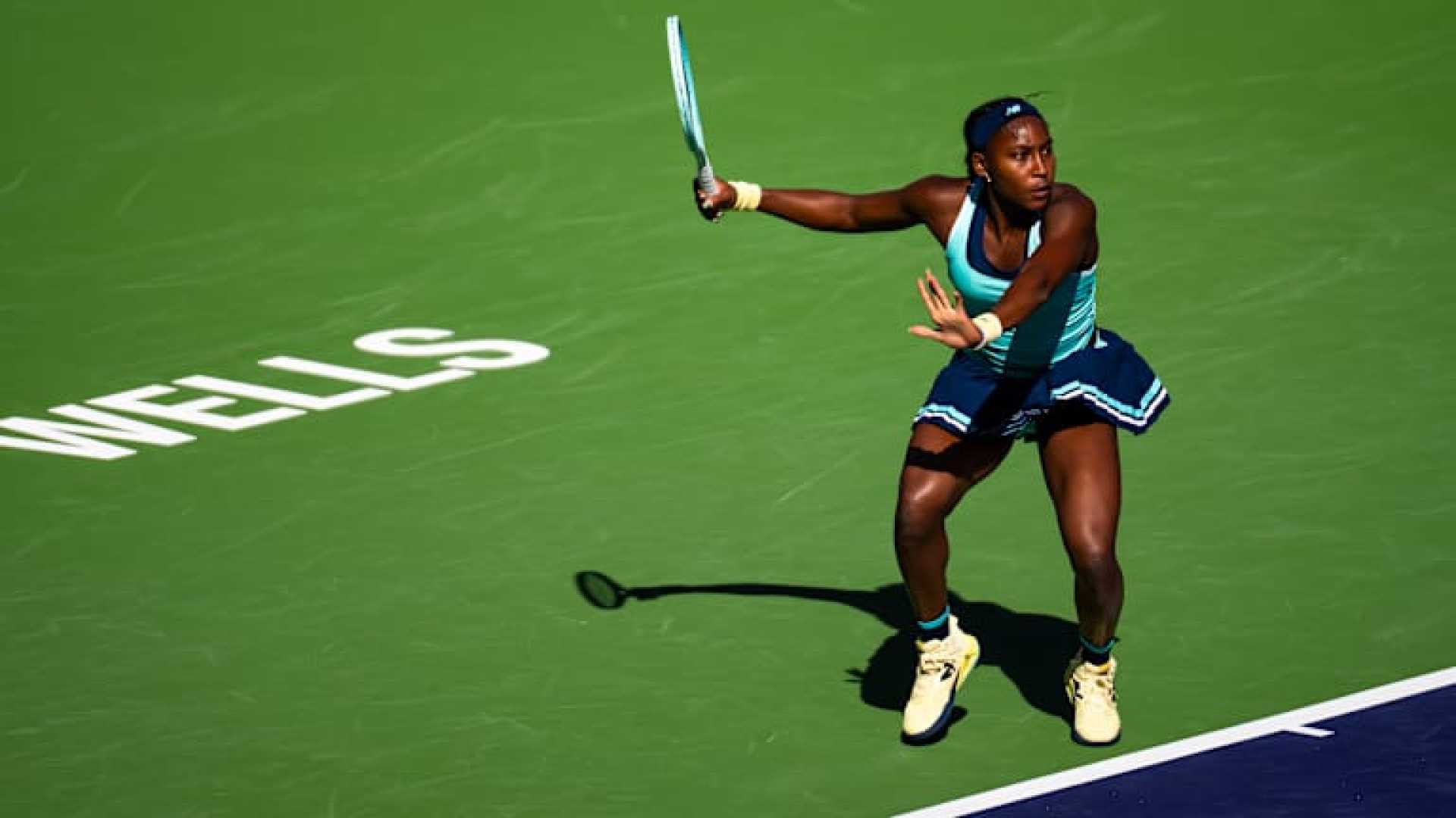 Coco Gauff Tennis Match Indian Wells