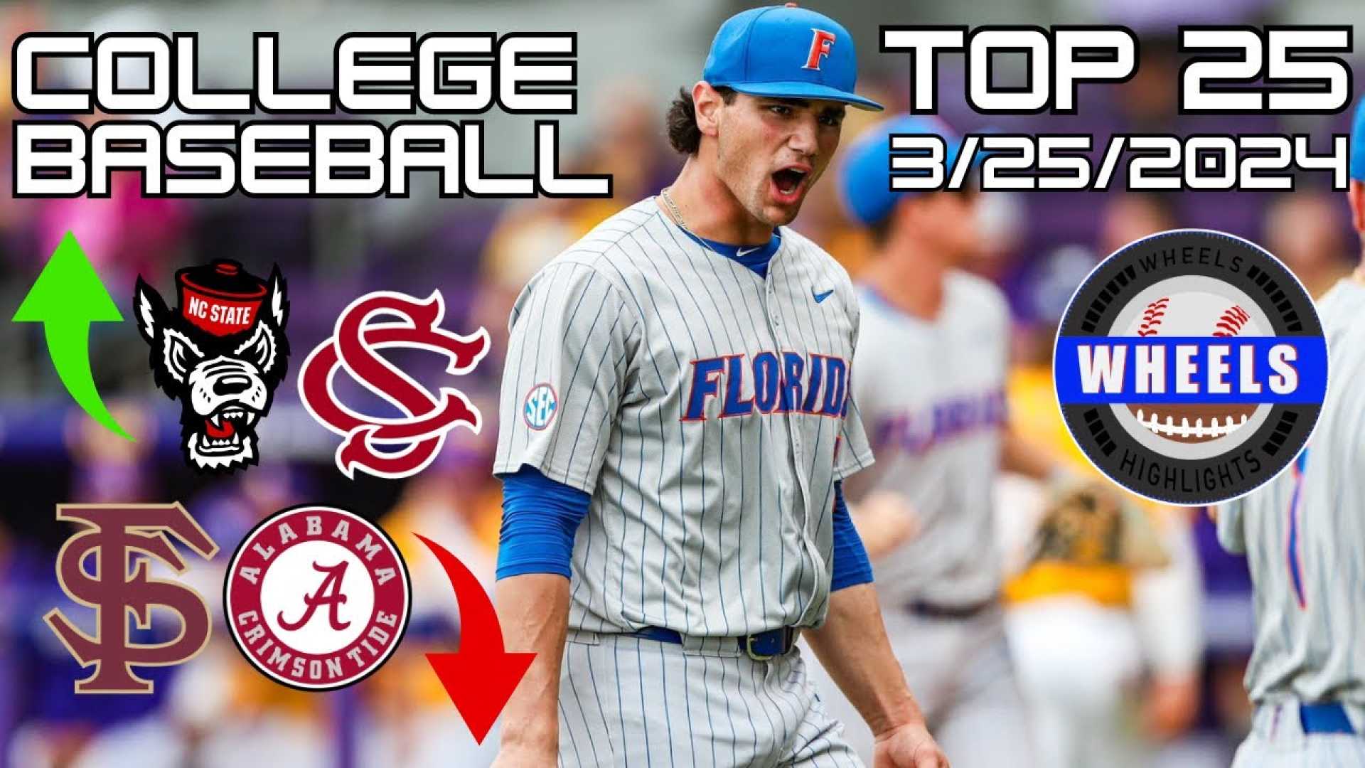 College Baseball Teams Ranked Top 25