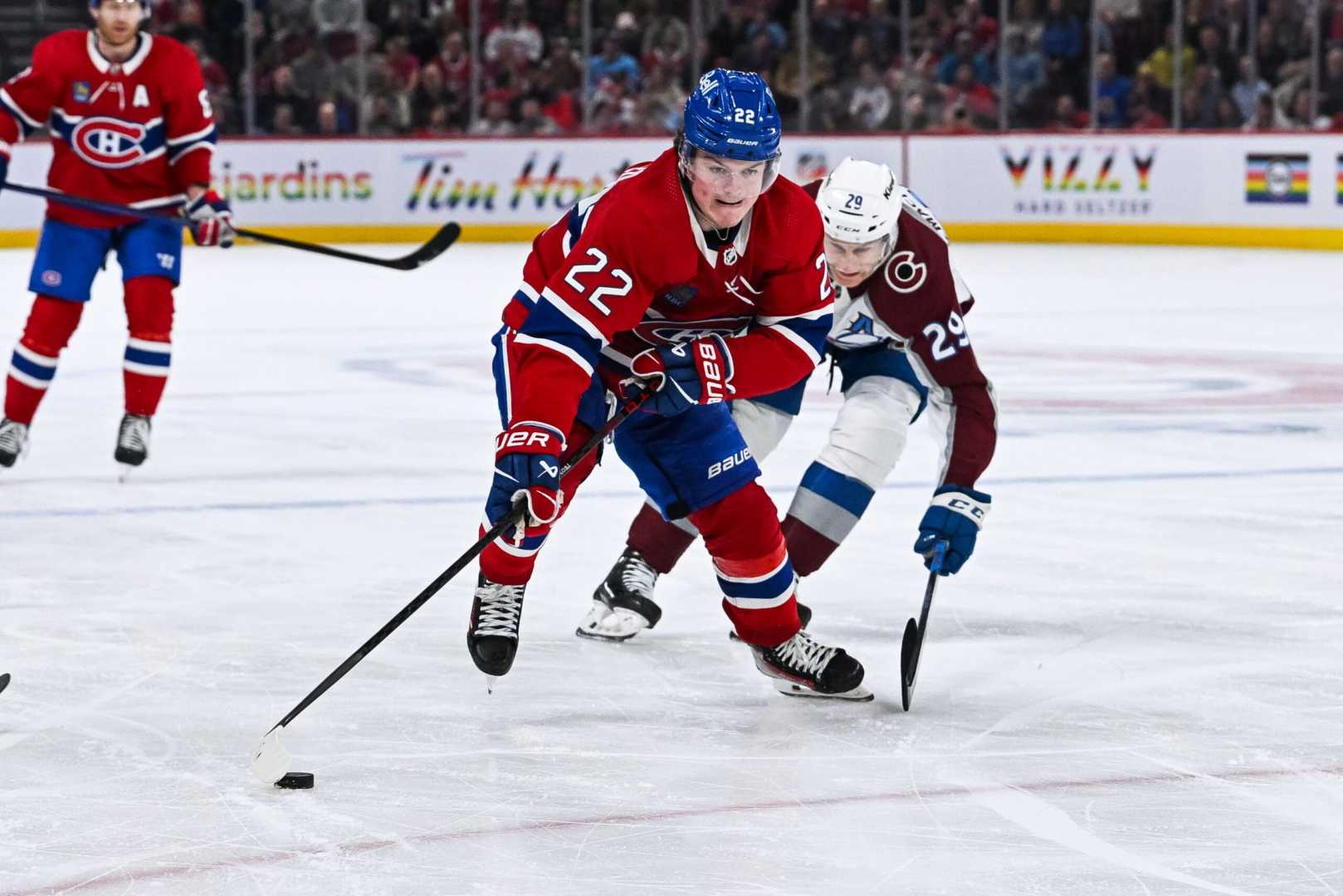 Colorado Avalanche Versus Montreal Canadiens Hockey Game