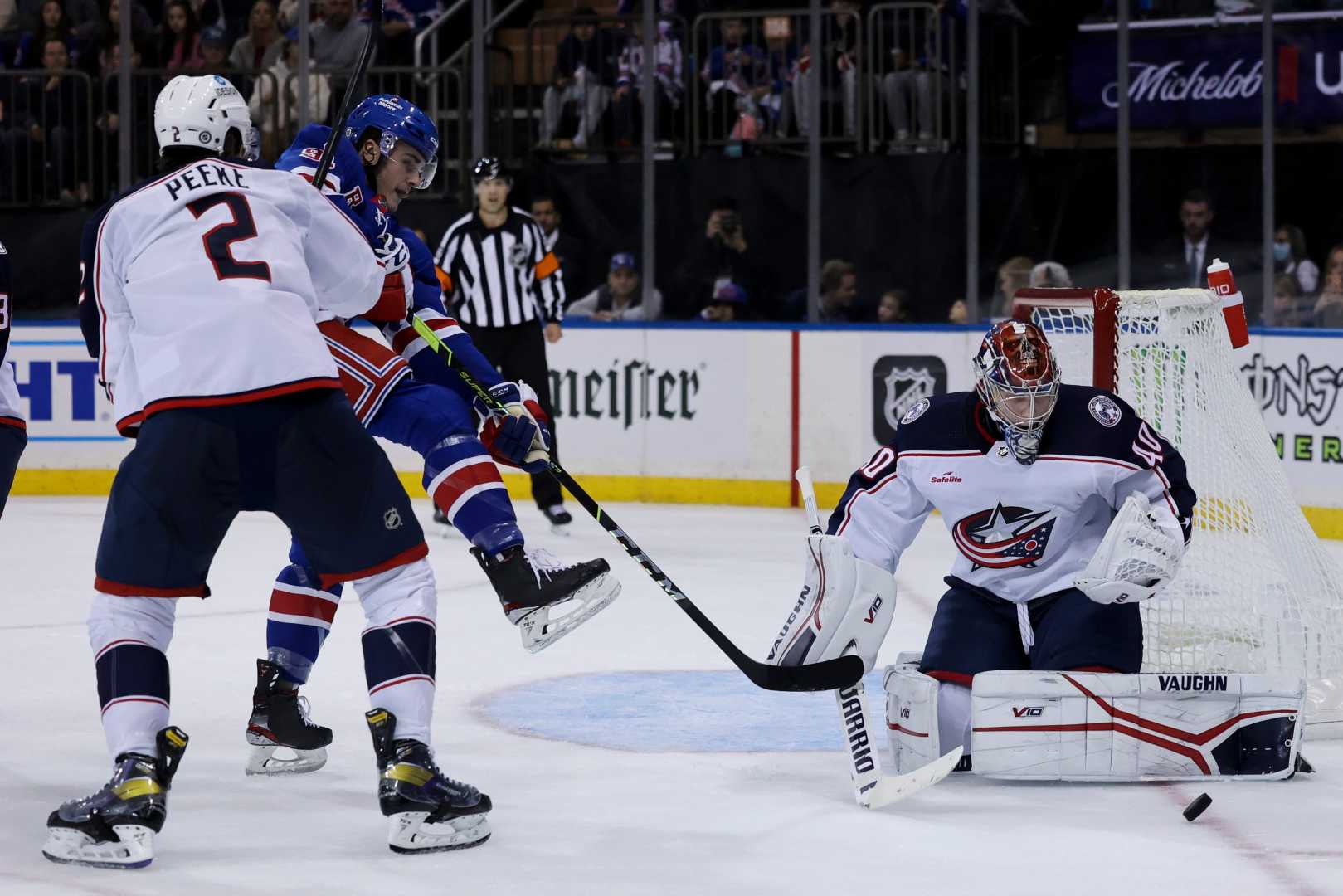 Columbus Blue Jackets Vs New York Rangers Hockey Game