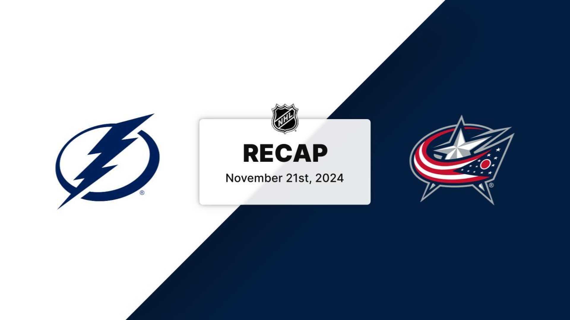 Columbus Blue Jackets Vs Tampa Bay Lightning Matchup