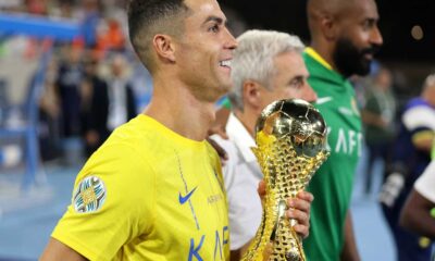 Cristiano Ronaldo Al Nassr Match Victory Celebration