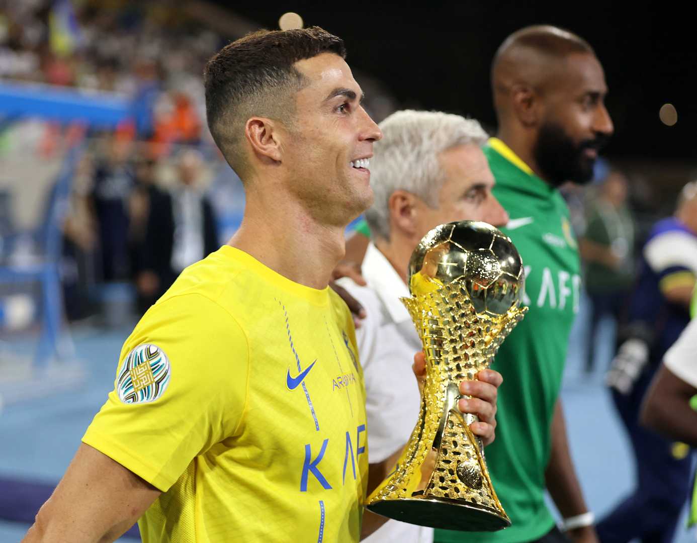 Cristiano Ronaldo Al Nassr Match Victory Celebration