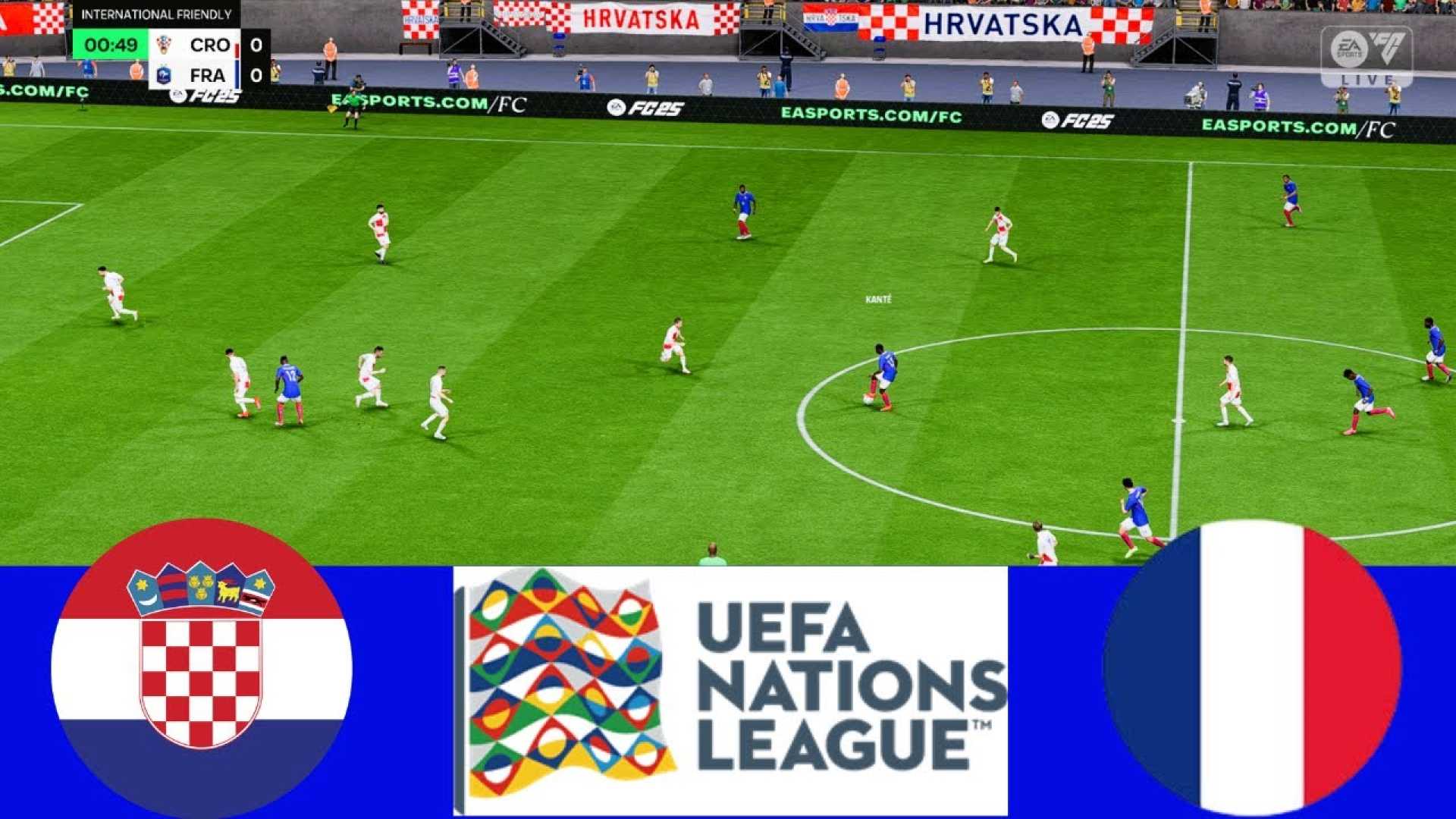 Croatia Vs France Football Match 2025