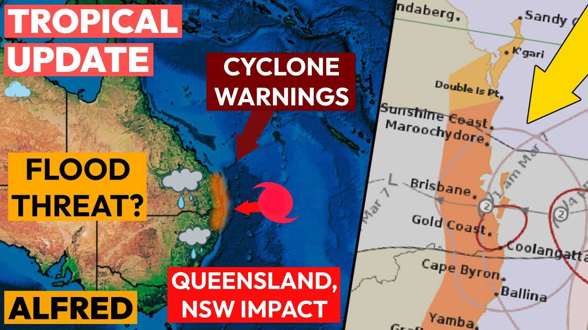 Cyclone Alfred Path Maps And Storm Impact