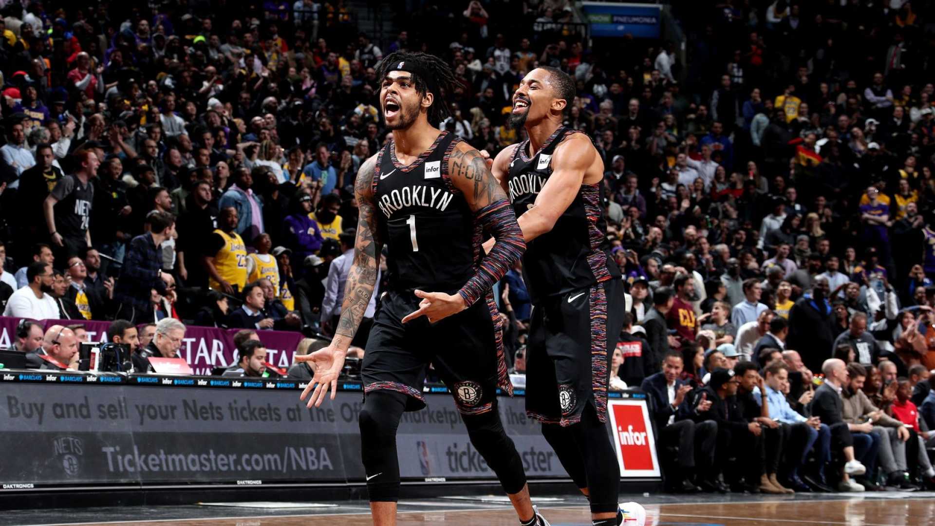 D'angelo Russell Brooklyn Nets Game Action