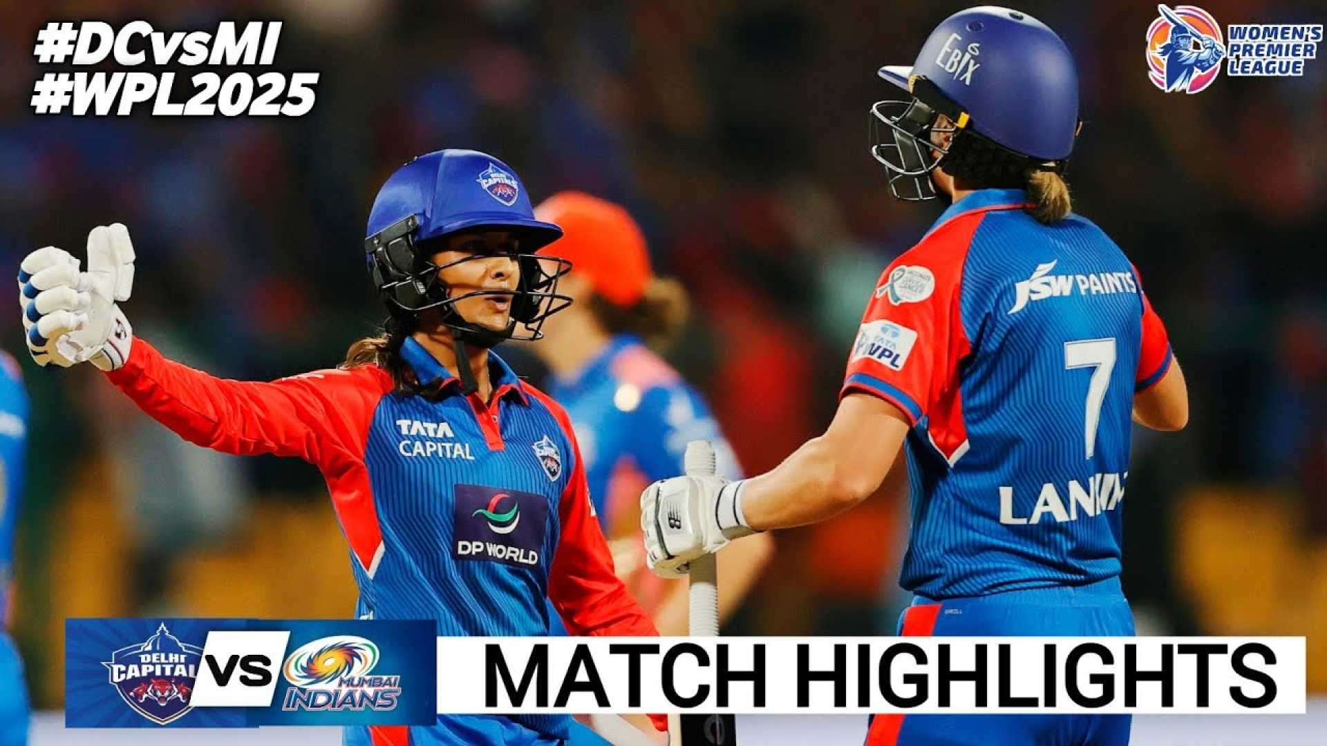 Dc Women Cricket Match Highlights