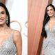 Demi Moore 2025 Oscars Red Carpet Silver Gown