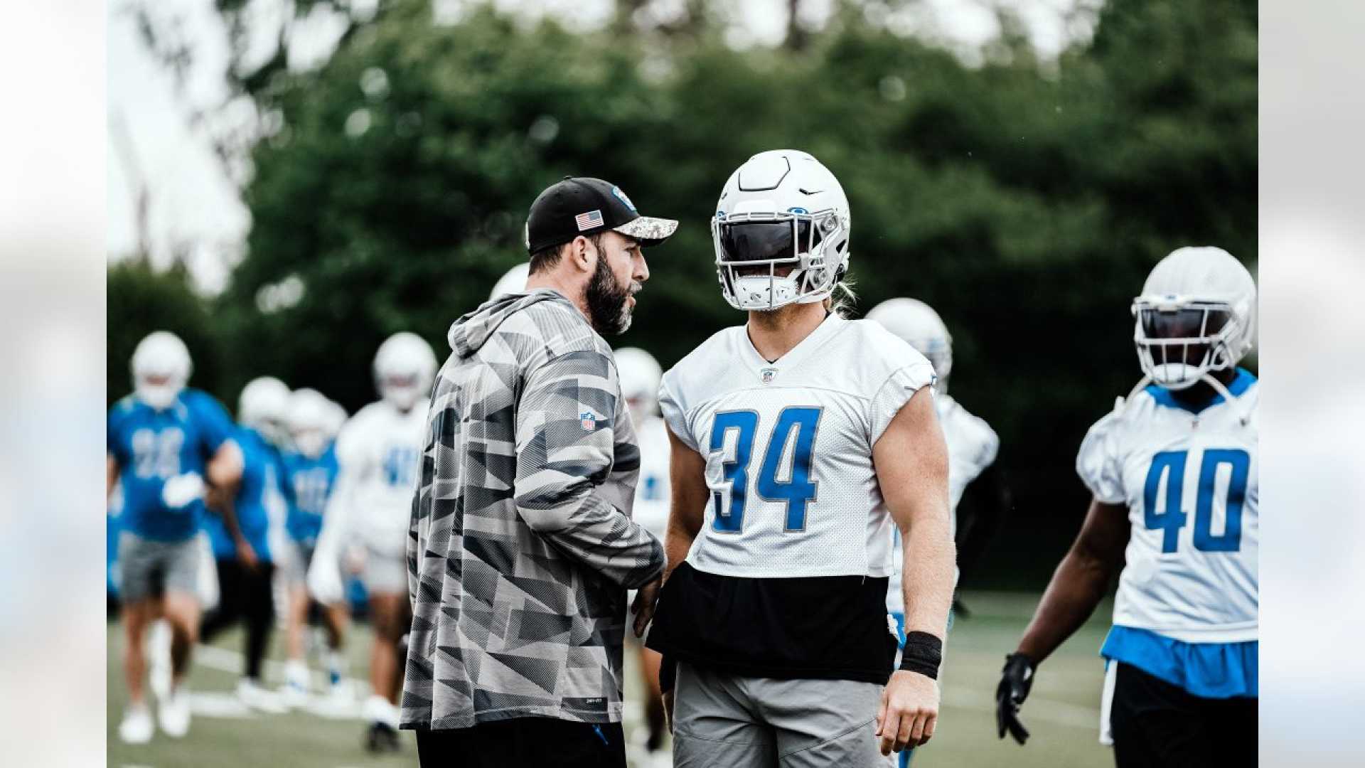 Detroit Lions Linebackers Training Camp