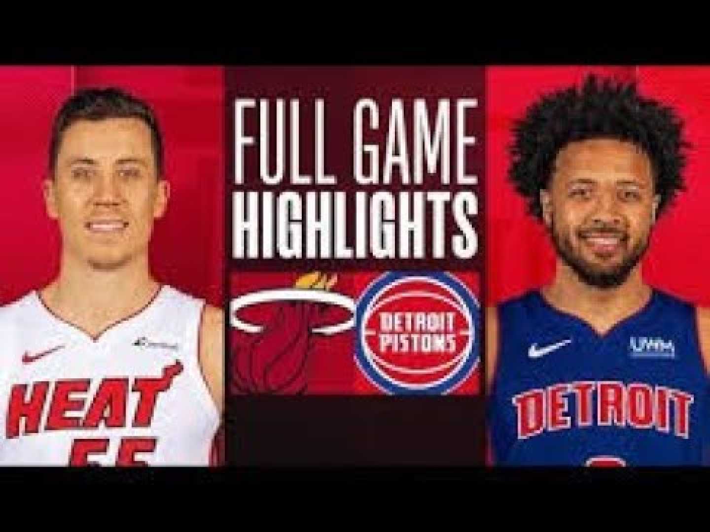 Detroit Pistons Vs Miami Heat Matchup Highlights