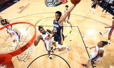 Detroit Pistons Vs New Orleans Pelicans Basketball Action