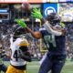 Dk Metcalf Catches Football Seahawks Steelers