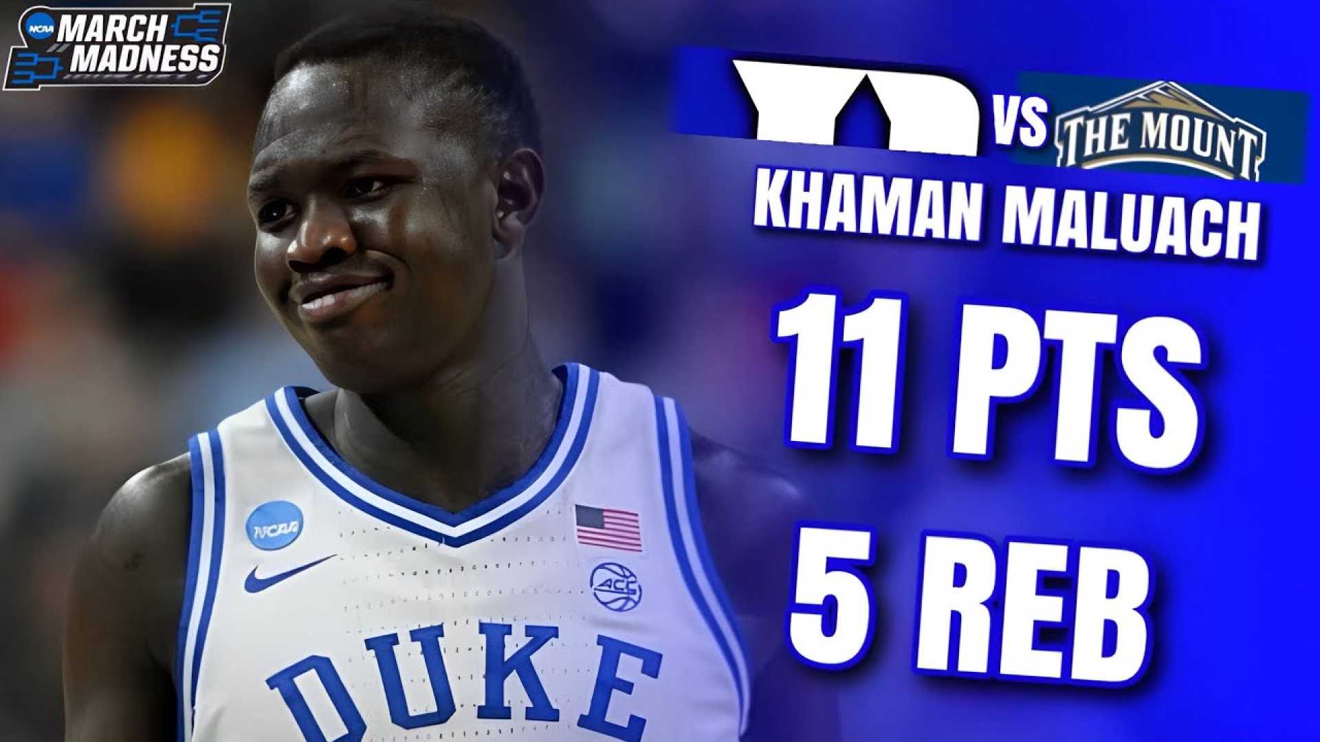 Duke Basketball Game Highlights Passing Khaman Maluach