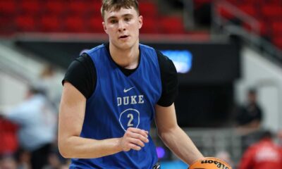 Duke Basketball Player Jeremy Flagg Practicing