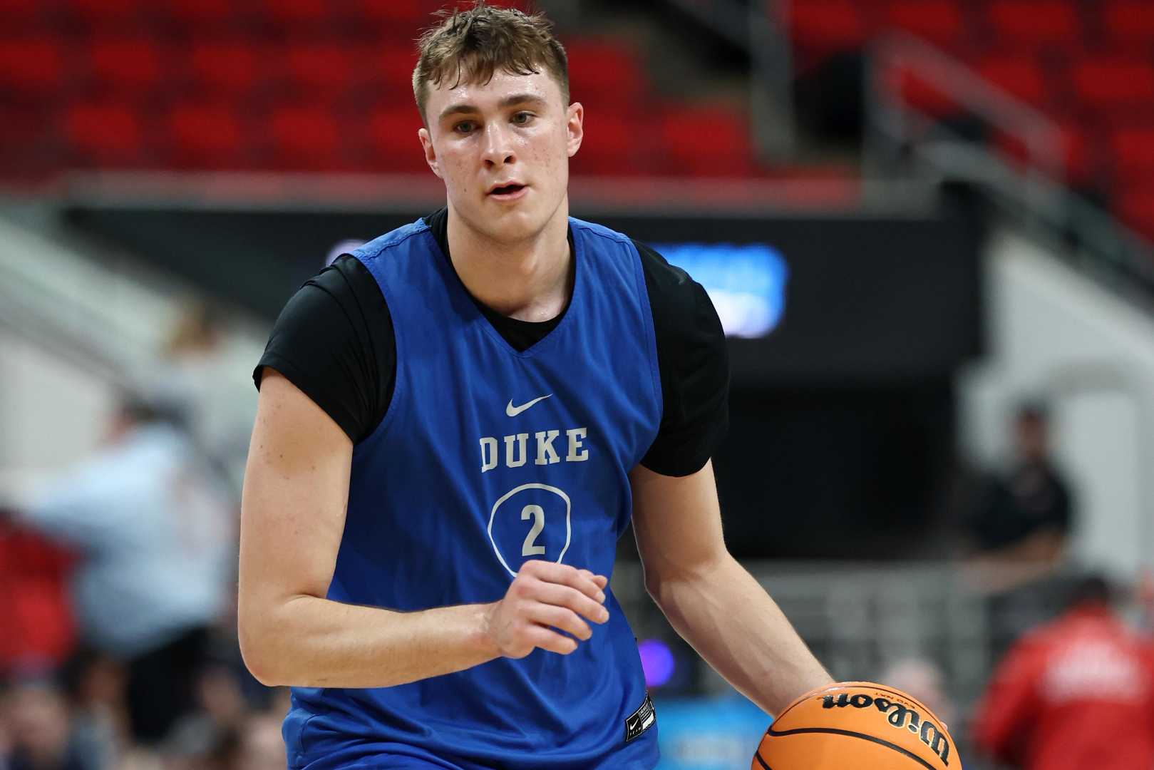 Duke Basketball Player Jeremy Flagg Practicing