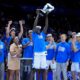 Duke Basketball Team Celebrating Victory