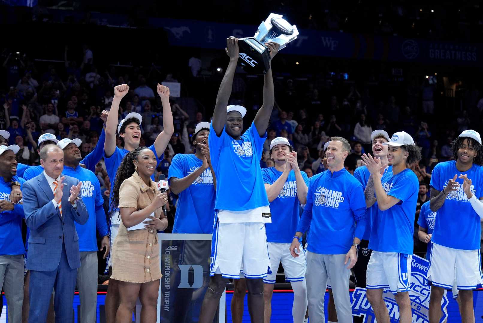 Duke Basketball Team Celebrating Victory