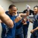 Duke Basketball Victory Celebration Locker Room