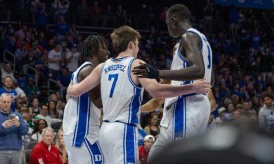 Duke Blue Devils Basketball Team Celebrating