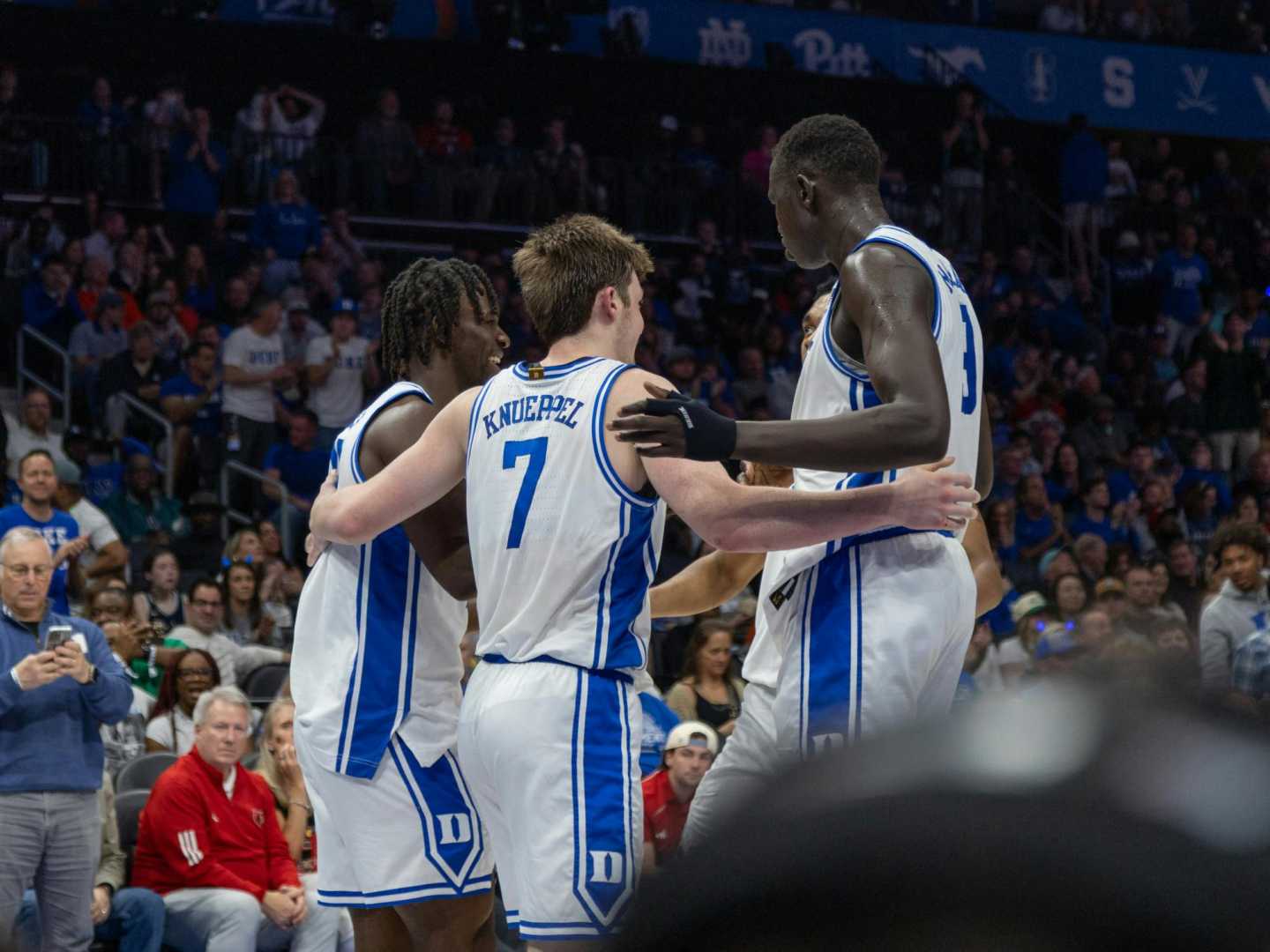 Duke Blue Devils Basketball Team Celebrating