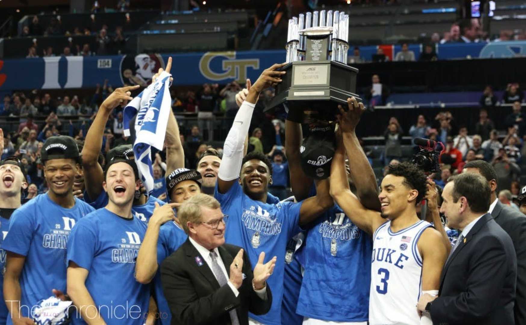 Duke Blue Devils Basketball Team Celebration