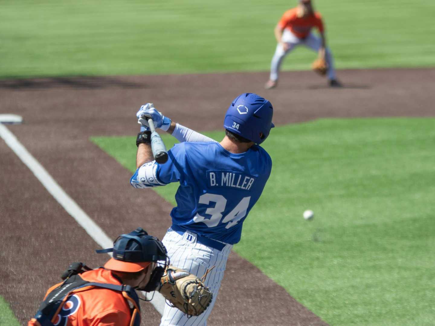 Duke University Baseball Team In Action