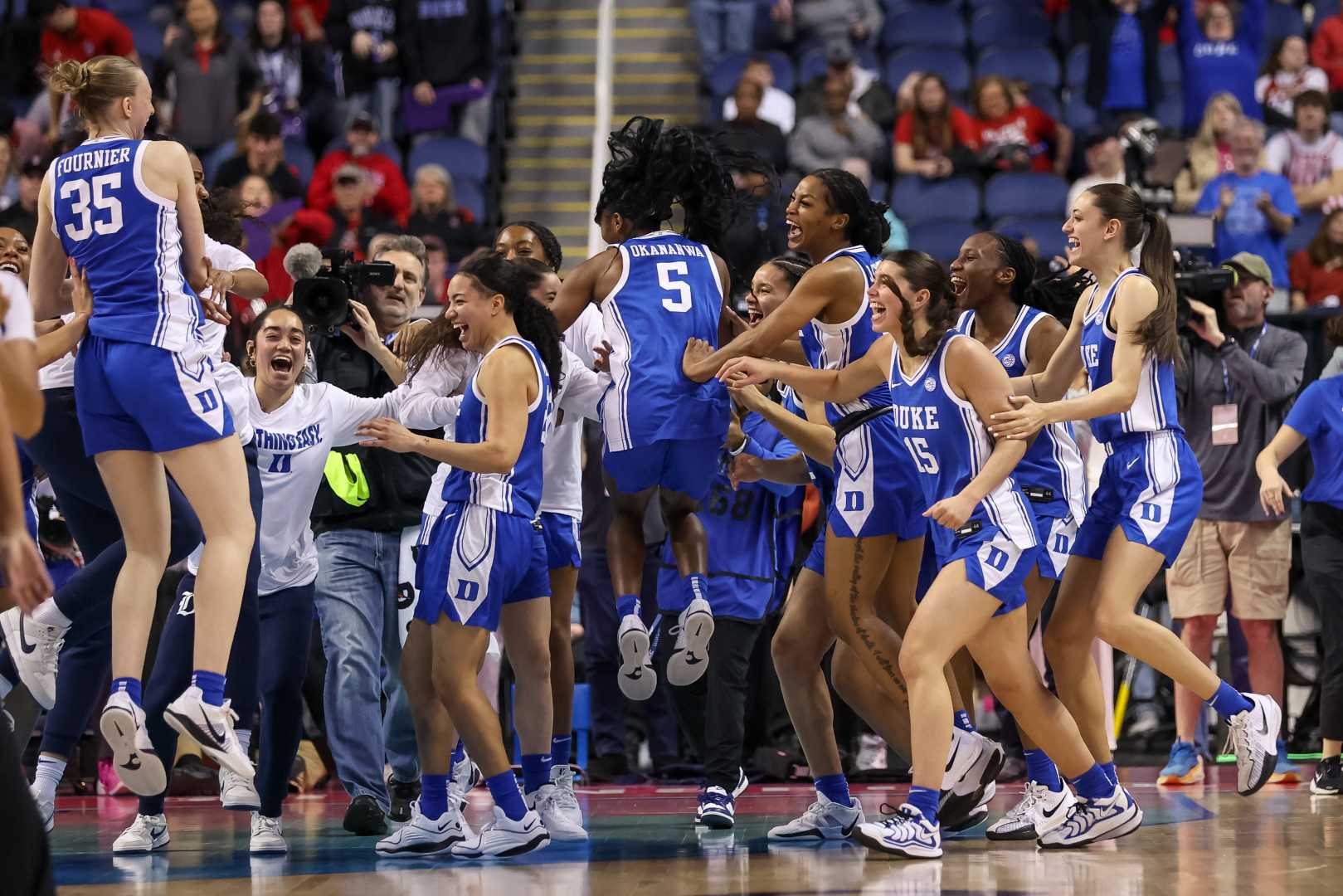 Duke Women's Basketball Team During Ncaa Tournament