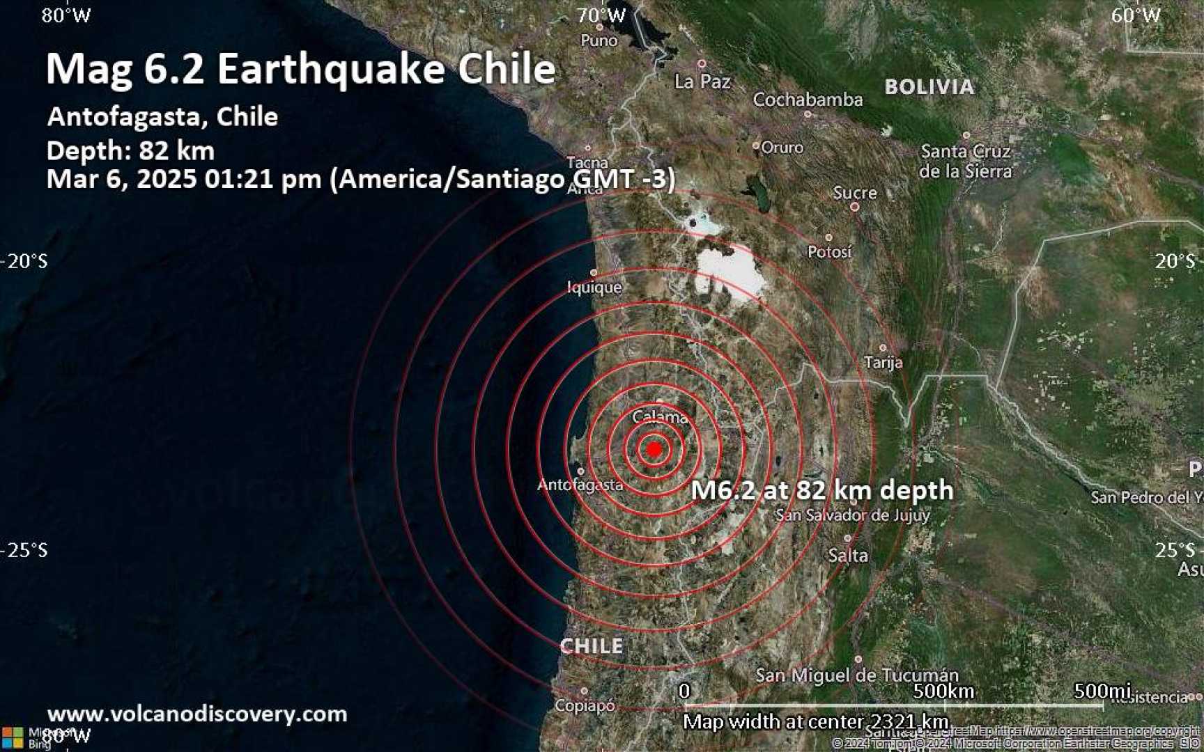 Earthquake Northern Chile March 2025