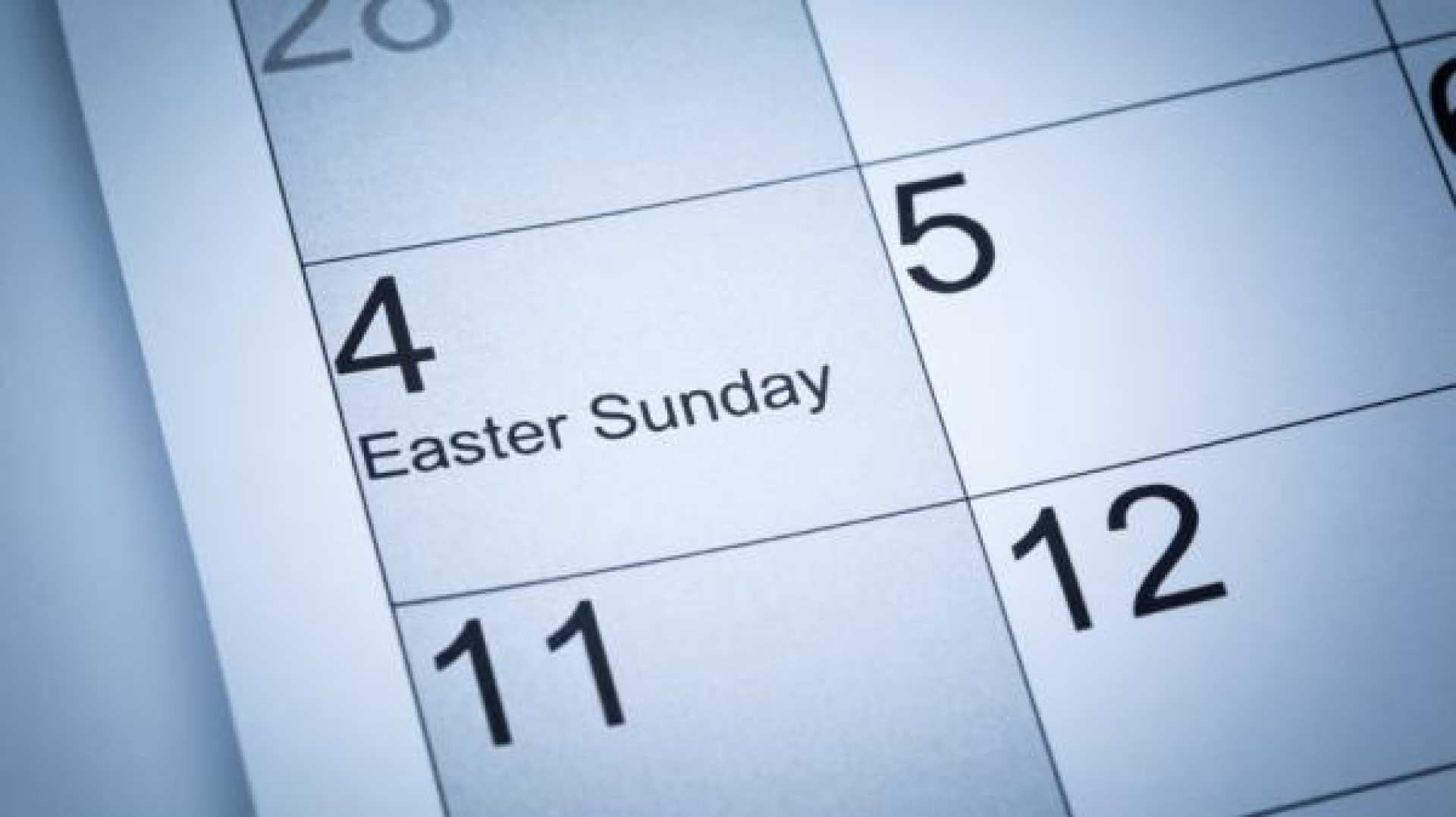 Easter Celebration Late Date Calendar