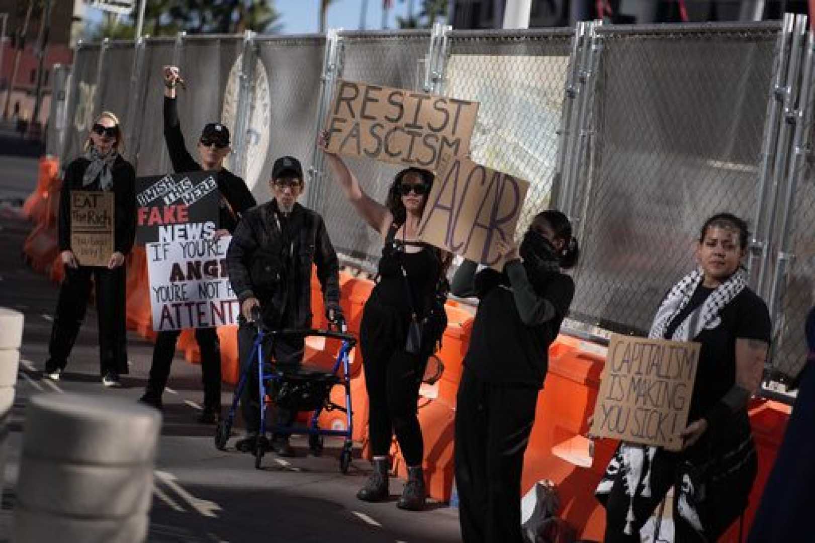 Economic Protest Signs In Las Vegas