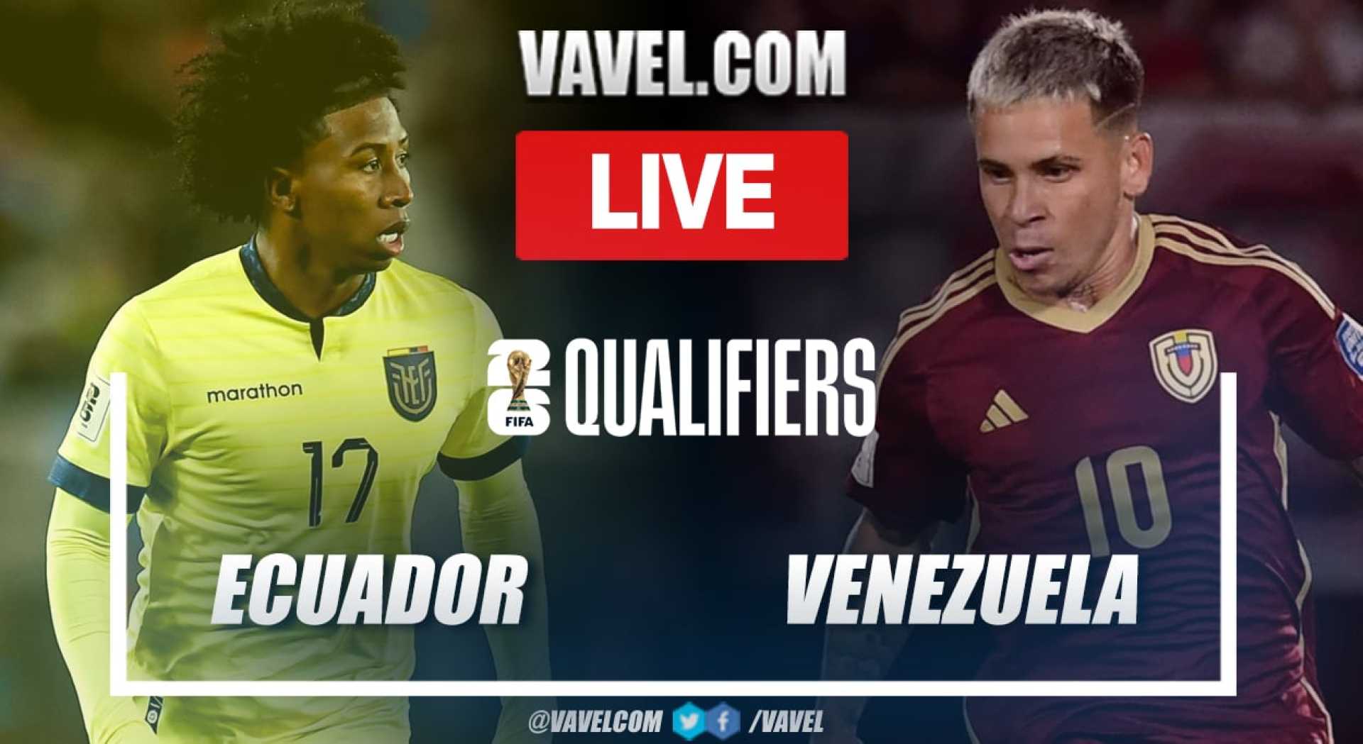 Ecuador Venezuela World Cup Qualifiers Live Stream