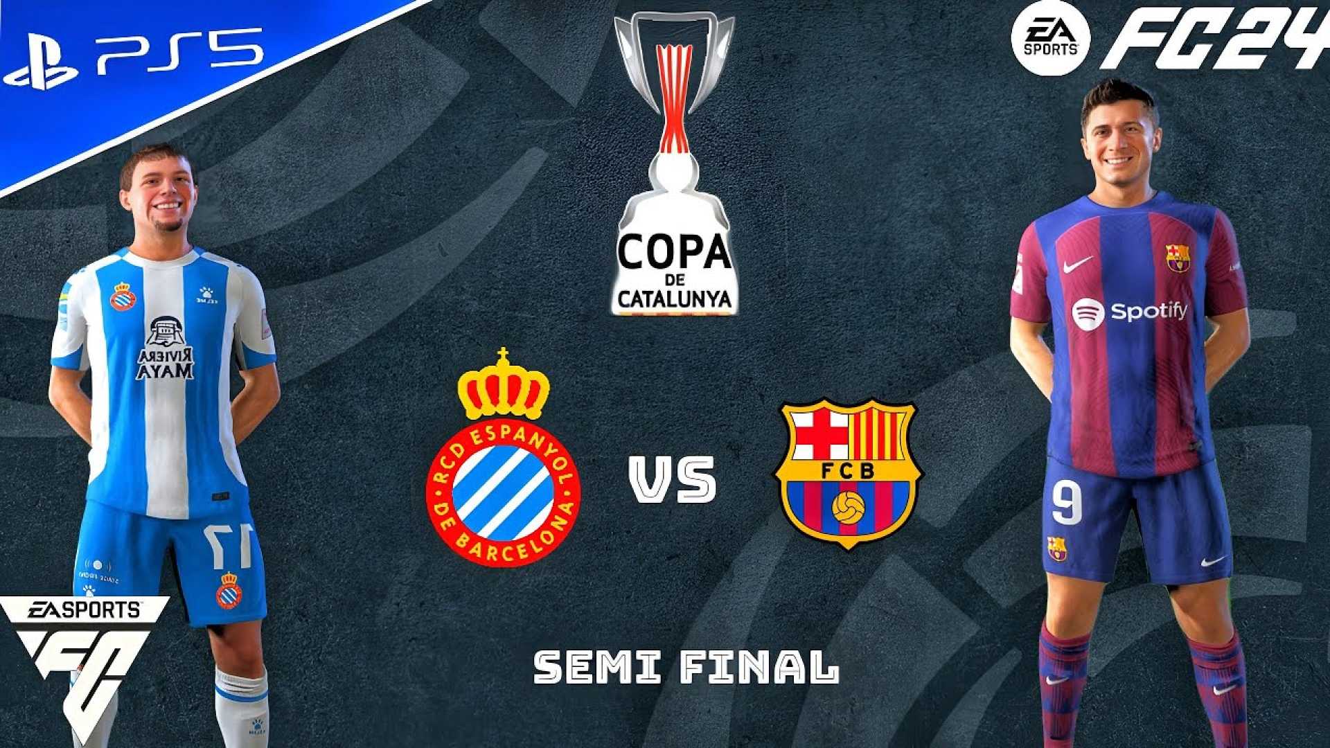 Espanyol Vs Barcelona Copa Catalunya Match