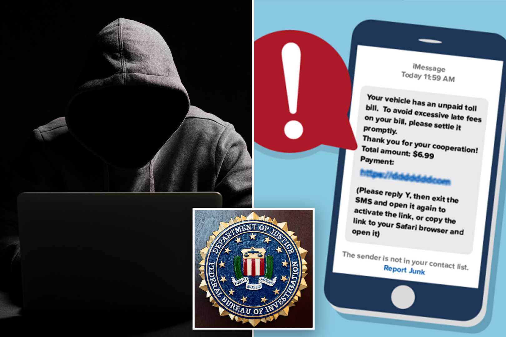 Fbi Warning Smishing Scam Smartphone