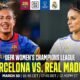 Fc Barcelona Vs Real Madrid Women's Football