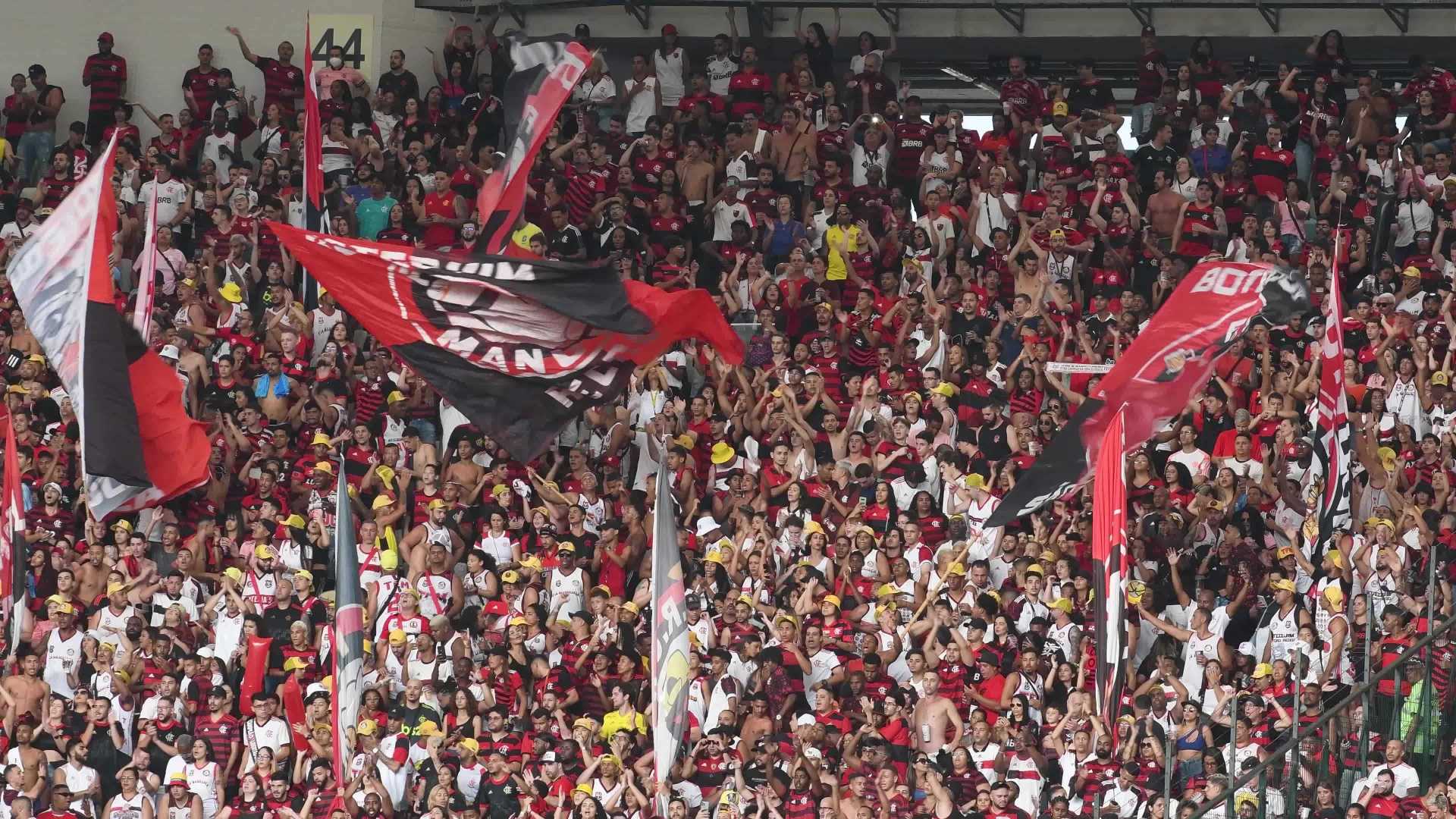 Flamengo Fans Cheering At Maracanã Stadium