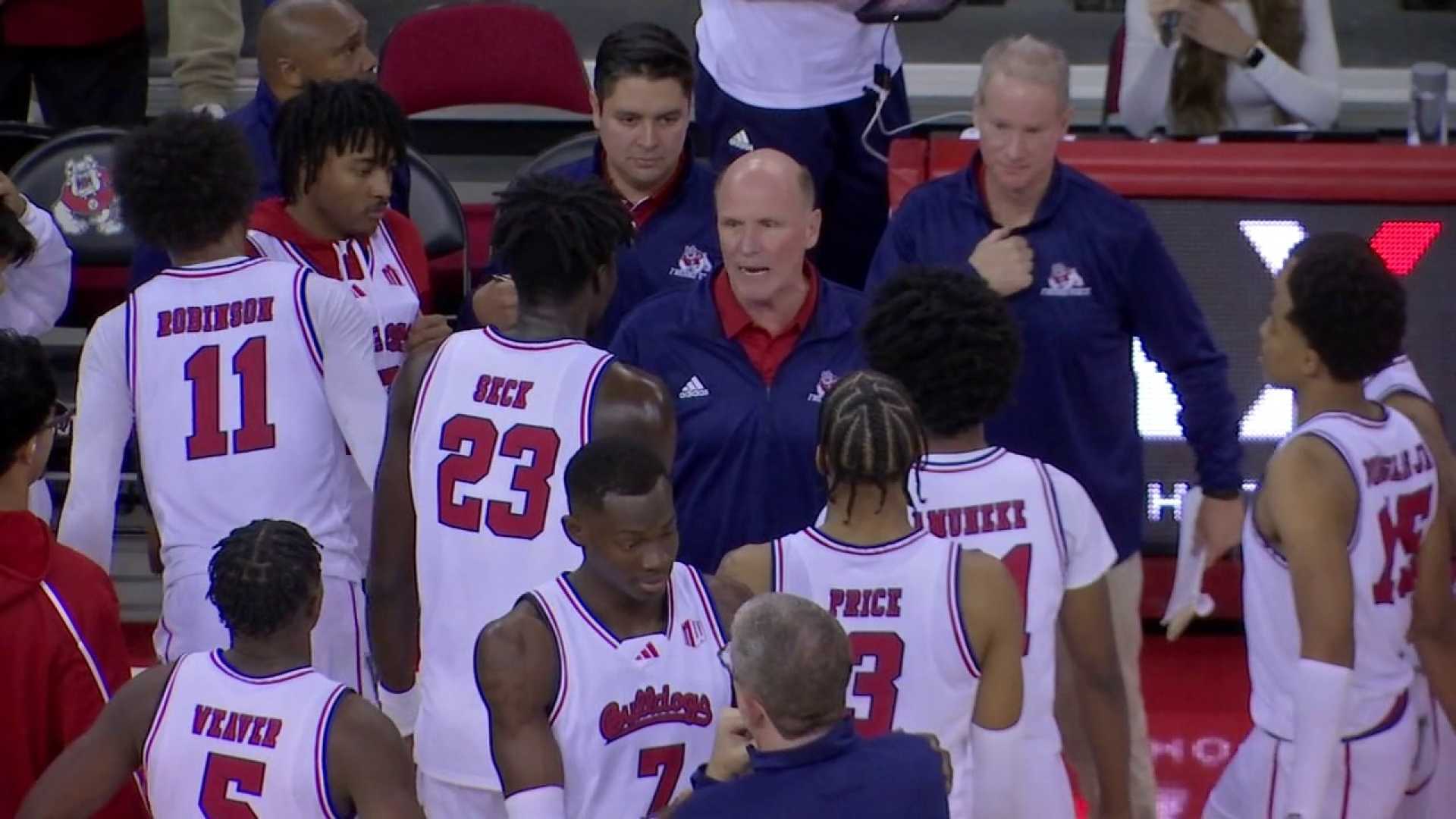 Fresno State Men's Basketball Team In Action