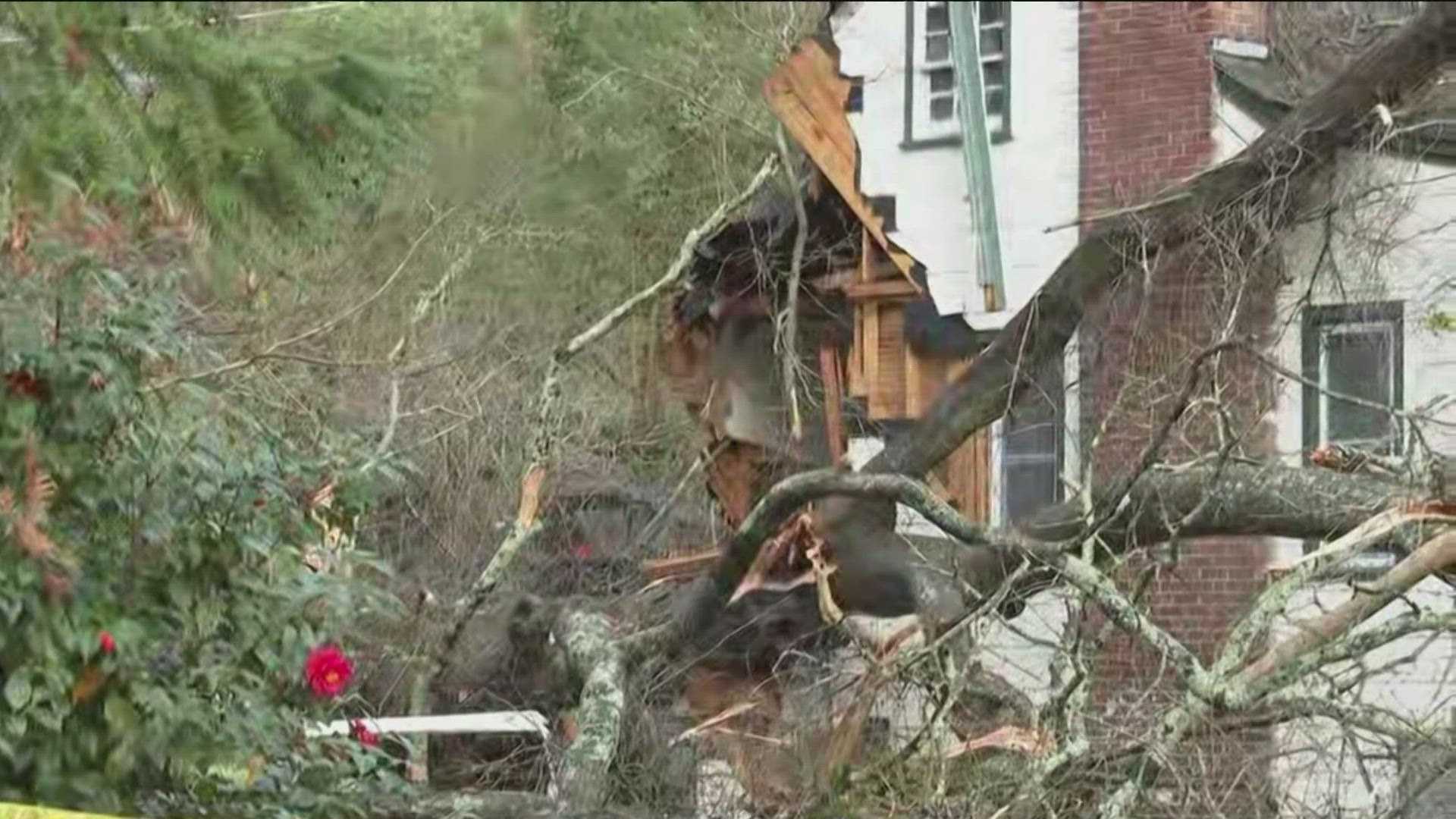 Georgia Severe Storms Damage Power Outages