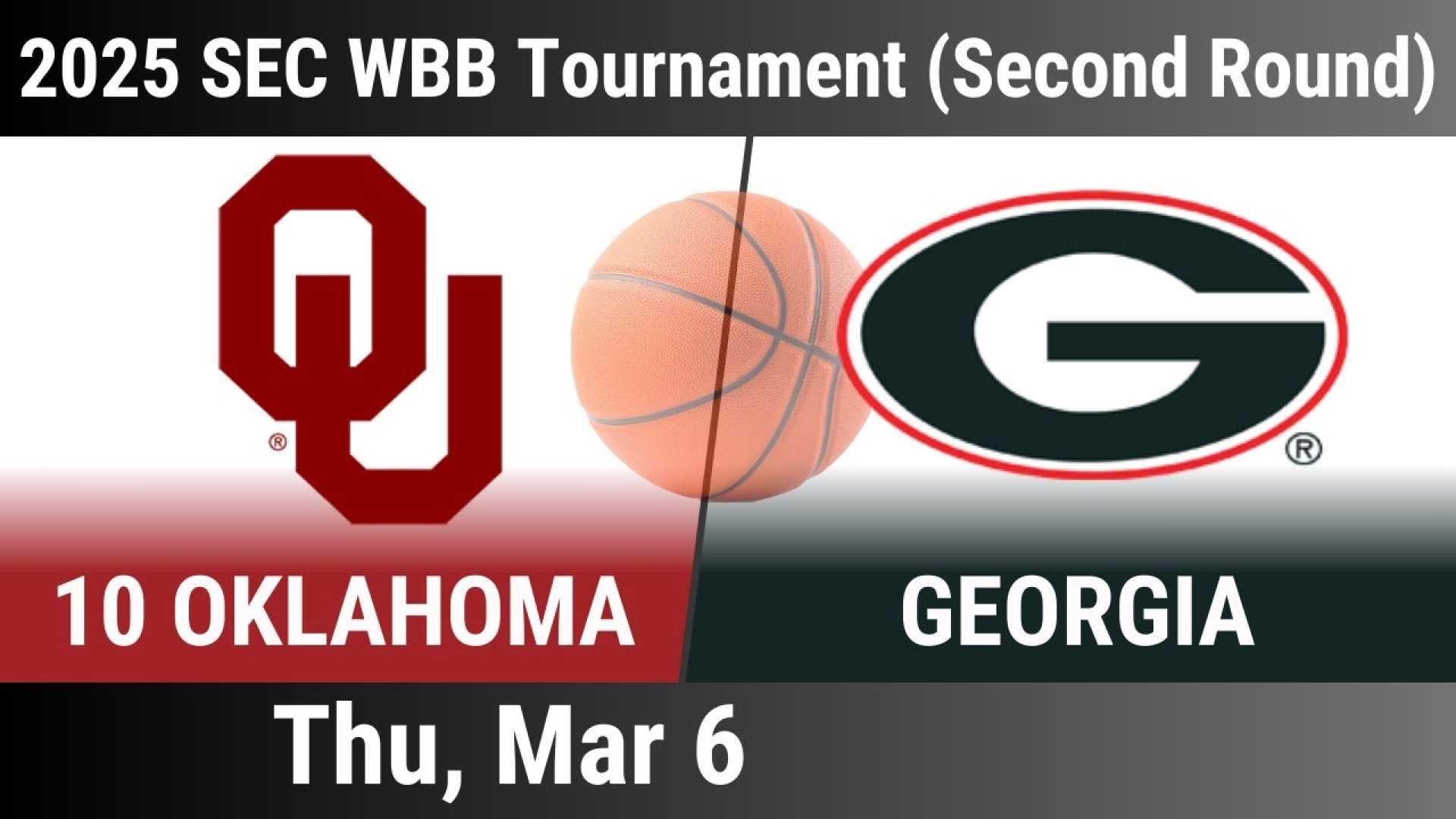 Georgia Vs Oklahoma Basketball Sec Tournament 2025