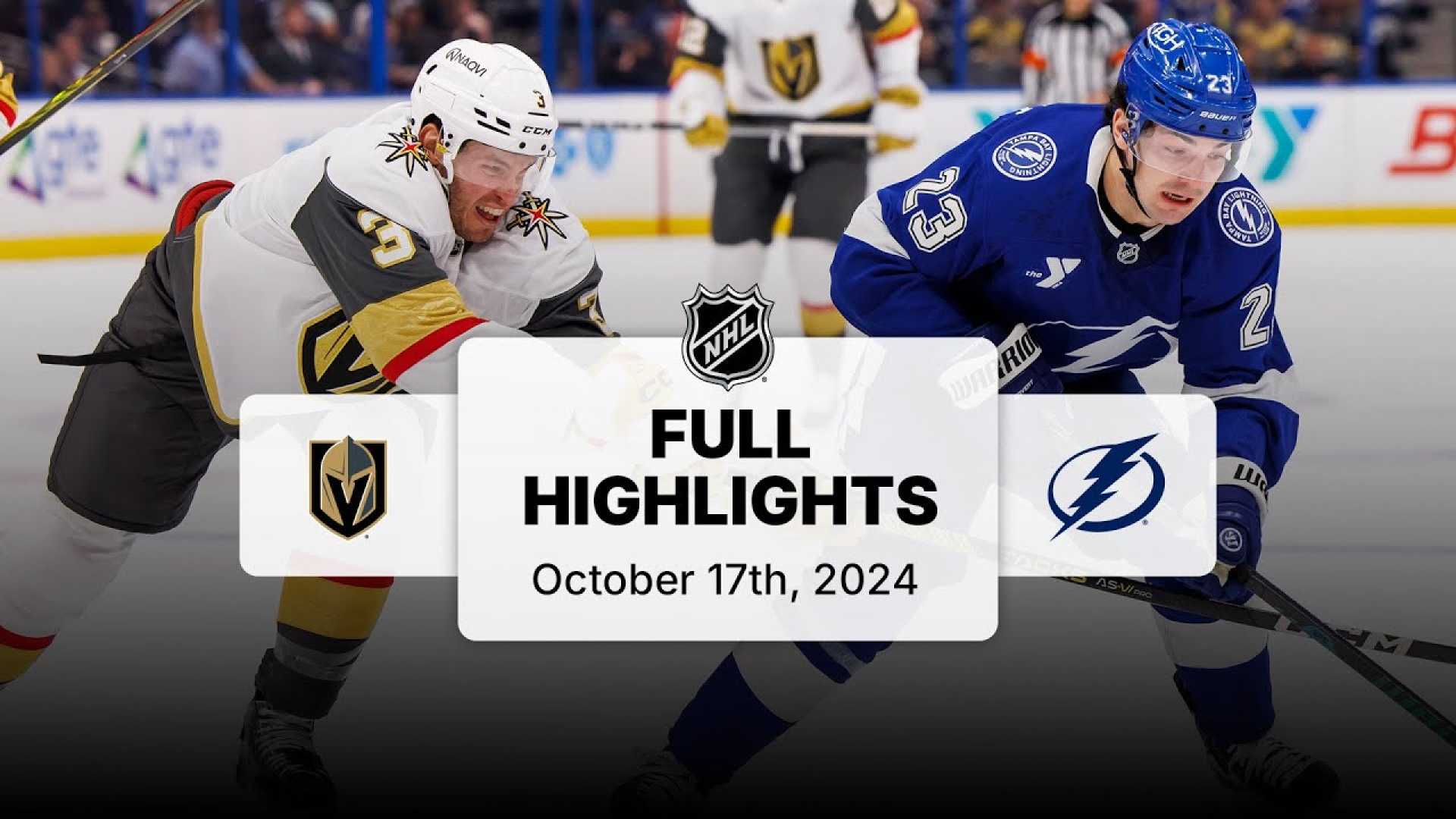 Golden Knights Vs Lightning Hockey Game Action