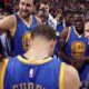 Golden State Warriors Team Huddle During Game