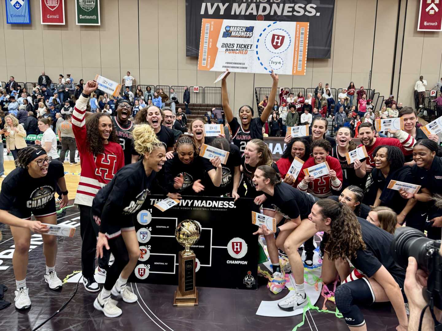 Harvard Women's Basketball Championship Celebration