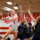 High School Girls Basketball Game Action