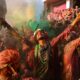 Holi Festival Celebrations Colored Powder South Asia