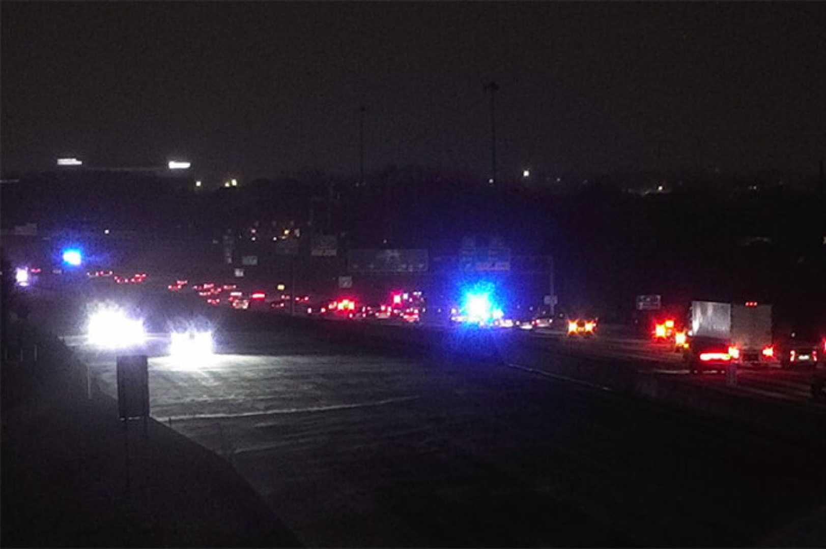 I 435 Highway Closure Power Lines Accident