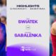 Iga Swiatek Aryna Sabalenka Tennis Match