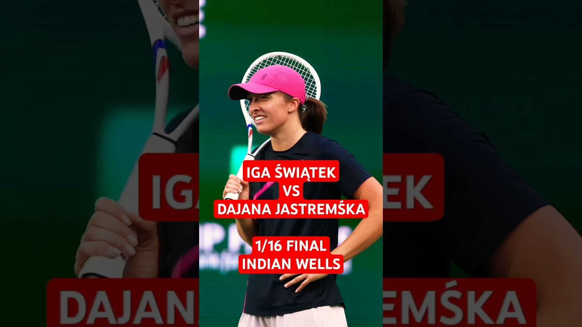 Iga Świątek Dajana Jastremska Indian Wells Tennis Match